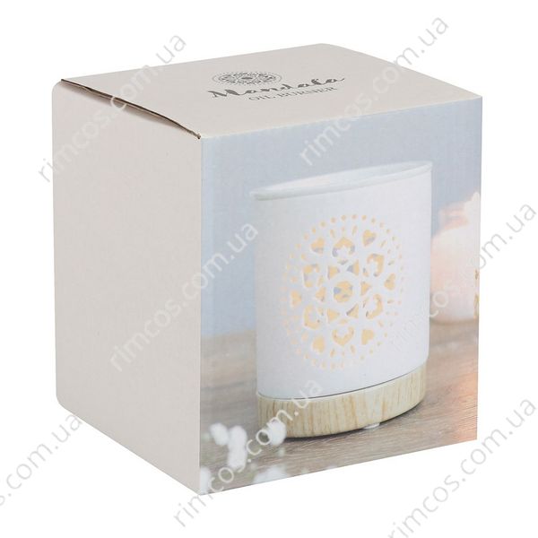 Керамічна аромалампа White Mandala Cut Out Oil Burner 34830 фото