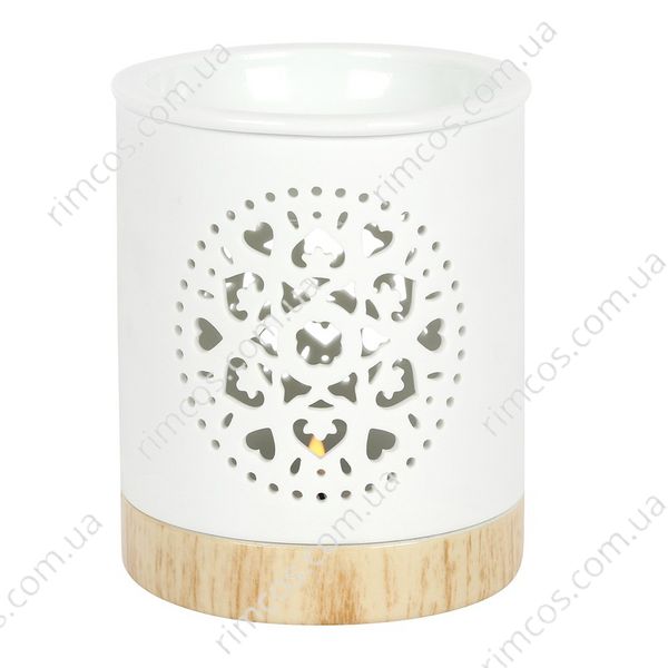 Керамическая аромалампа White Mandala Cut Out Oil Burner 34830 фото