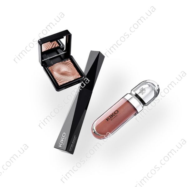 Подарочный набор тени для век, тушь, блеск для губ Kiko Milano Holiday Première Total Look Makeup Gift Set HPTLMGS4 фото