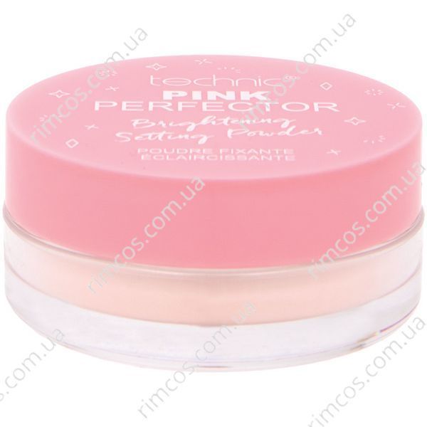 Рожева розсипчаста пудра Technic Pink Perfector Brightening Setting Powder 10г 18878 фото