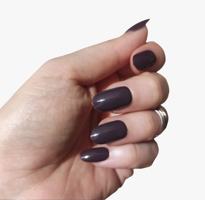 Накладні нігті із клеєм Technic Cosmetics False Nails Almond "Gloss Purple" 7516714 фото