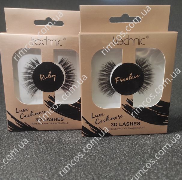 Накладні вії Technic Cosmetics 3D False Eyelashes Luxe Cashmere 20539 фото