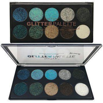 Technic 10 Colours Pressed Glitter Palette for Face, Body and Eyes  3283408 фото
