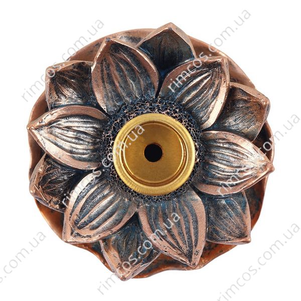 Підставка для арома-конусів Bronze Lotus Backflow Incense Burner BF2138 фото