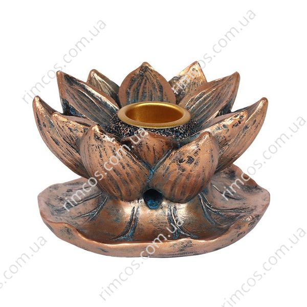 Подставка для арома-конусов Bronze Lotus Backflow Incense Burner BF2138 фото