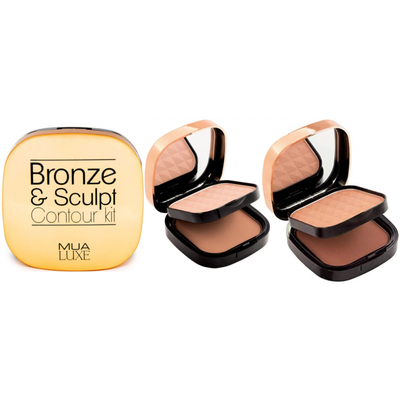 Бронзуюча пудра MUA Luxe Bronze And Sculpt Contour Kit  3074124 фото