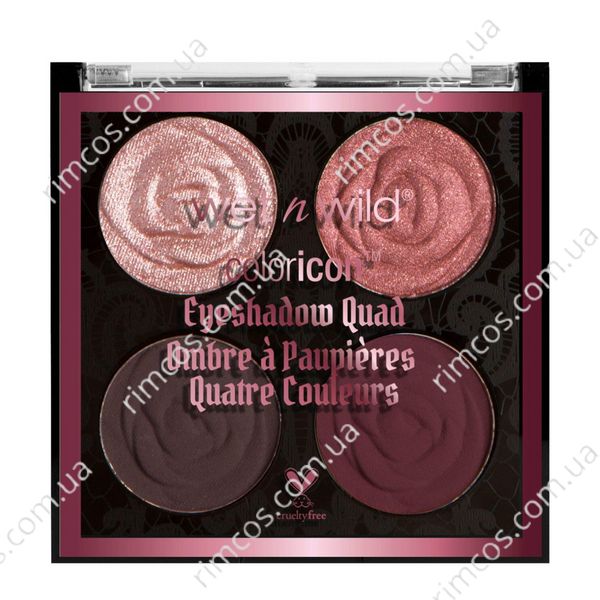 Палітра тіней Wet n Wild Rebel Rose Color Icon Eyeshadow Quad  3444938 фото