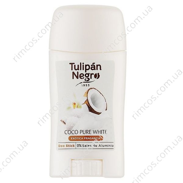 Дезодорант-стік Tulipan Negro Desodorante en Stick Coco Pure White 1970775 фото