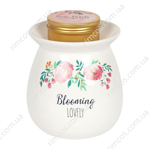 Набор Аромалампа + аромавоск Large Blooming Lovely Wax Melt Burner Gift Set BL38838 фото