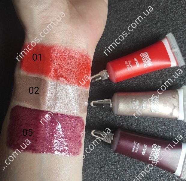 Помада-краска для губ (металлик) Models Own Lip Gunk Lip Paint Metallic Kit  3074455 фото