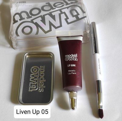 Помада-фарба для губ (металік) Models Own Lip Gunk Lip Metallic Paint Kit  3074458 фото