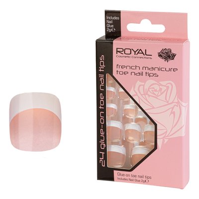 Накладні нігті для ніг Royal 24 Glue-On Toe Nails Tips - Fresh Manicure NNAI415 фото