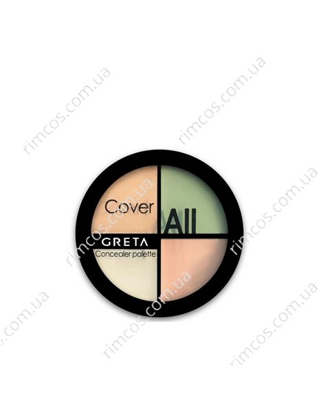 Палетка коригуючих консілерів Greta Cover All Concealer 152 1970753 фото