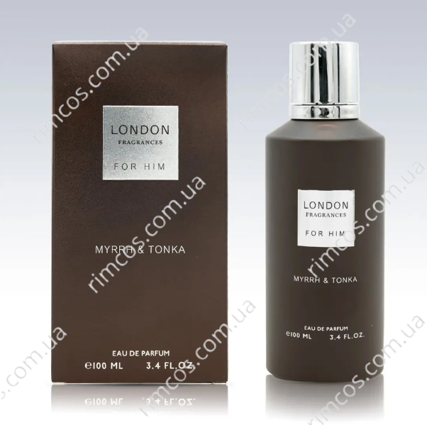 Парфумована вода для чоловіків London Fragrances Myrrh & Tonka 100 мл.  LFMT100 фото