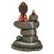 Керамическая подставка для благовоний Red Buddha and Rock Pond Backflow Incense Burner BF14331 фото 1