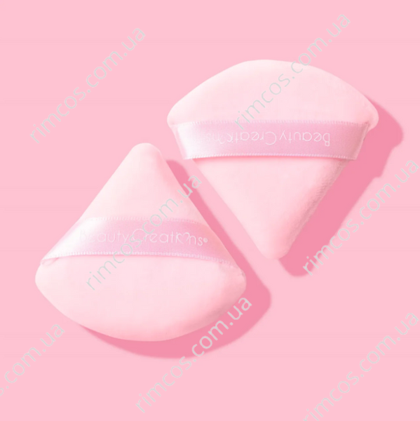 Набір з 2 пухівок для пудри Beauty Creations Puff Puff Pink Set BC-VPP фото