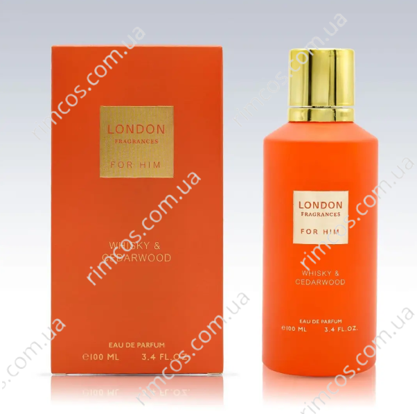 Парфюмированная вода для мужчин London Fragrances Whisky & Cedarwood 100 мл. LFWC100 фото