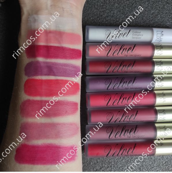 Стойкая помада с матовым финишем MUA Luxe Velvet Lip Lacquer  MllZest фото