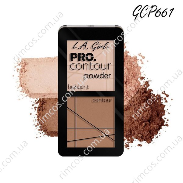 Пудрова палетка для контурування L.A. Girl PRO Contour Powder 5.6 г GCP661 фото