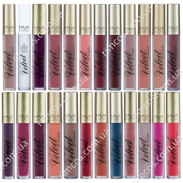 Стойкая помада с матовым финишем MUA Luxe Velvet Lip Lacquer  MllZest фото