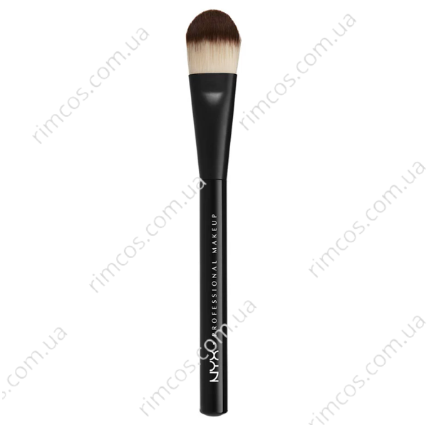 Профессиональная кисточка для жидких тональных основ NYX Pro Flat Foundation Brush 385084 фото