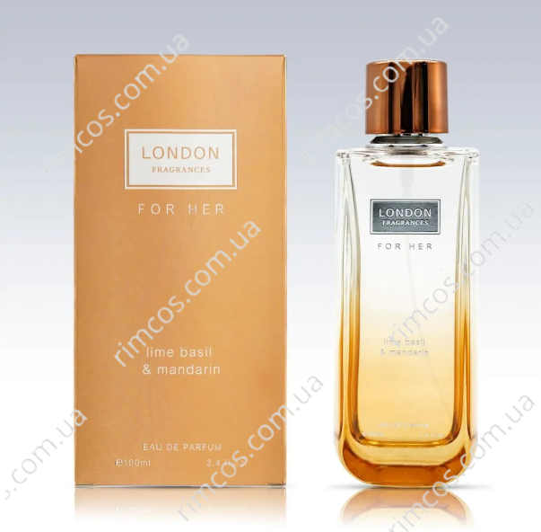 Парфюмированная вода для женщин London Fragrances Lime, Basil & Mandarin 100 мл. LFLBM100 фото