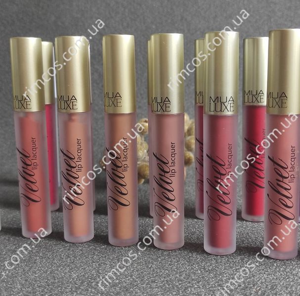 Стойкая помада с матовым финишем MUA Luxe Velvet Lip Lacquer  MllZest фото