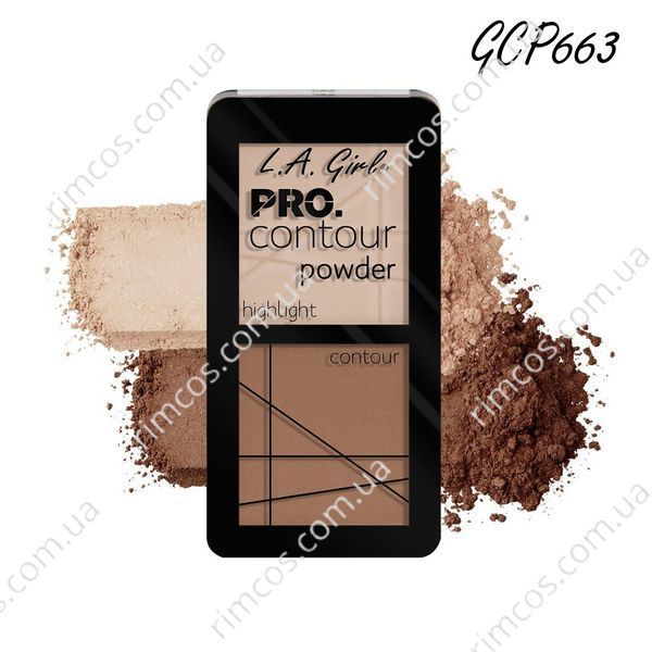 Пудровая палетка для контурирования L.A. Girl PRO Contour Powder 5.6 г GCP663 фото