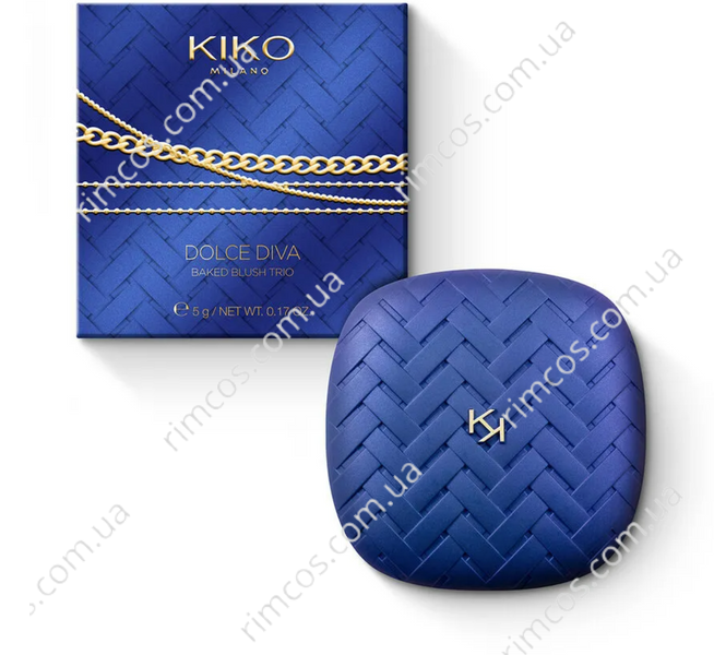Запеченные румяна Kiko Milano Dolce Diva Baked Blush Trio DDBBT01SB фото