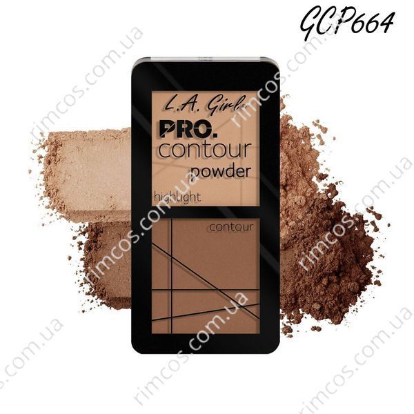 Пудровая палетка для контурирования L.A. Girl PRO Contour Powder 5.6 г GCP664 фото