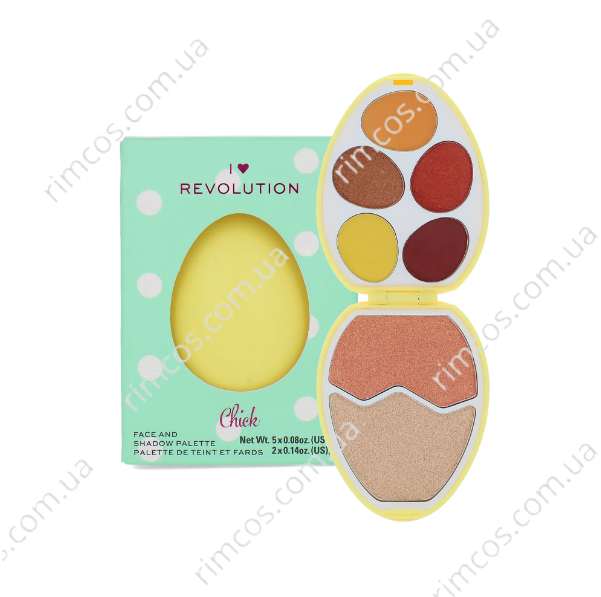 Палитра для макияжа Revolution Egg Face And Shadow Palette 6108133 фото