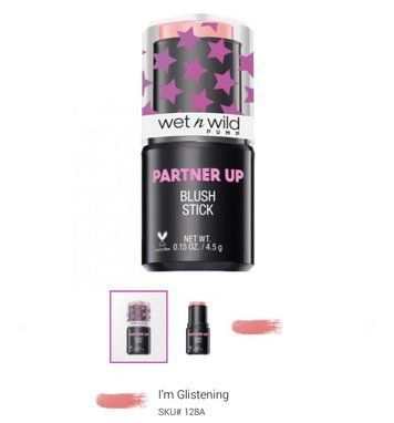 Кремові рум'яна в стіку Wet n Wild Partner Up Blush Stick 3137231 фото