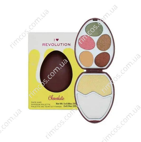 Палитра для макияжа Revolution Egg Face And Shadow Palette 6108119 фото