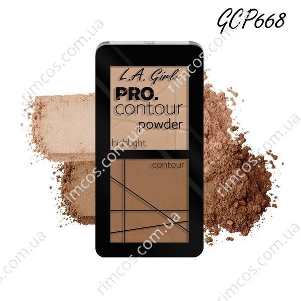 Пудровая палетка для контурирования L.A. Girl PRO Contour Powder 5.6 г GCP668 фото