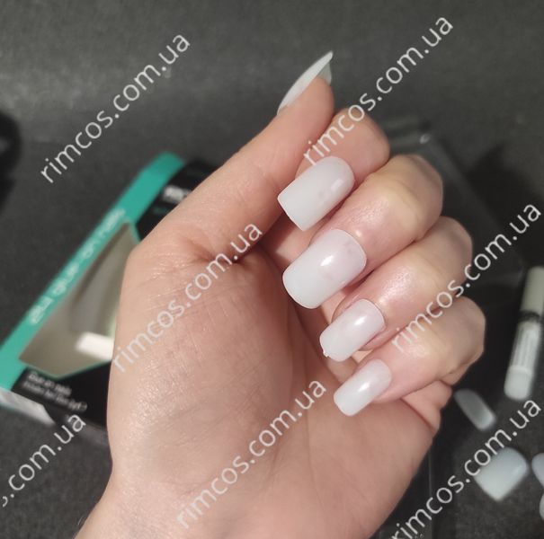 Накладные ногти с клеем Royal 24 Short Square False Nail Tips NNAI007 фото