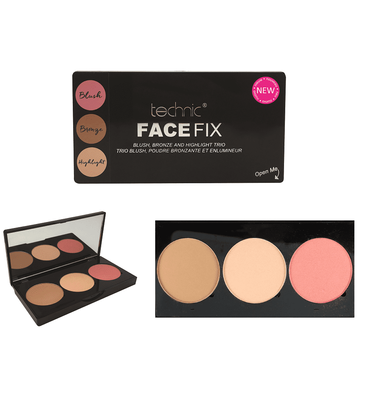 Набор для макияжа лица Technic Face Fix Blush, Bronzer&Highlighter 1970173 фото