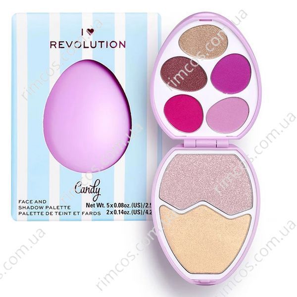 Палитра для макияжа Revolution Egg Face And Shadow Palette 6108140 фото