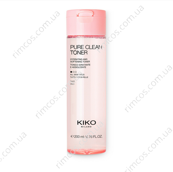 Увлажняющий и смягчающий тоник  Kiko Milano Pure Clean Toner KMPCT1 фото