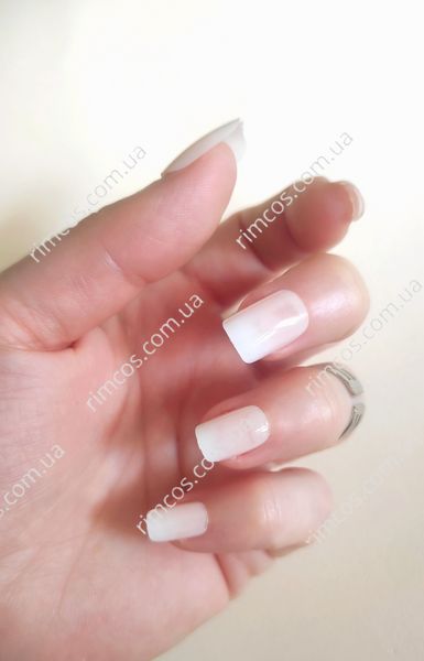 Накладні нігті з клеєм Royal 24 False Nail Tips  Airbrush French Manicure NNAI278 фото