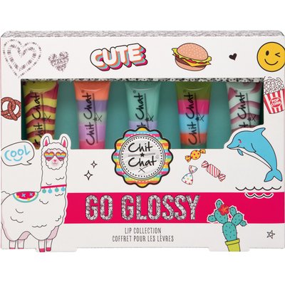 Набір блисків для губ Chit Chat by Technic Go Glossy Rainbow Lip Gloss Gift Set 991406 фото