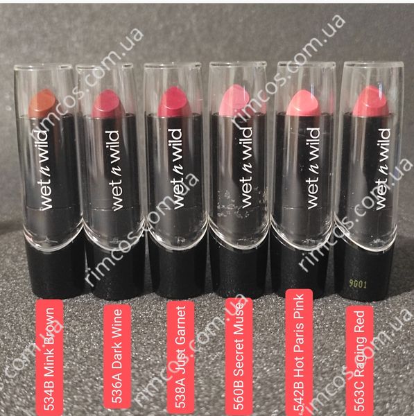 Помада для губ Wet n Wild Silk Finish Lipstick (без слюды) 3139824 фото