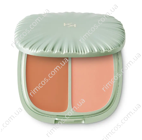 Кремові рум'яна подвійні Kiko Milano Free Soul Blush 01 Biscuit Chance 2299831 фото