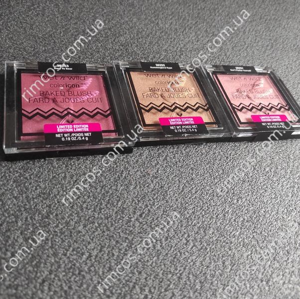 Рум'яна з сяянням Wet n Wild Color Icon Baked Blush  3074432 фото