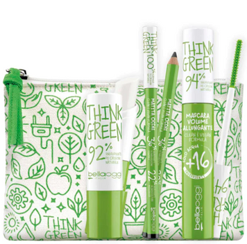 Набір косметики Bellaoggi Kit Think Green (туш для вій+олівець для очей+гігієнічна помада+косметичка) BOST3 фото