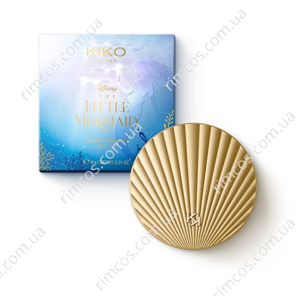 Матуюча пудра з SPF 50 Kiko Milano Disney - The Little Mermaid Powder Foundation Spf 50 TLMPF01I фото