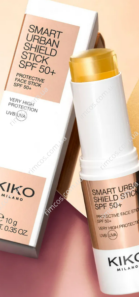 Солнцезащитный стик для лица SPF 50+ Kiko Milano Smart Urban Shield Stick Spf 50+ SUSSPF50+ фото