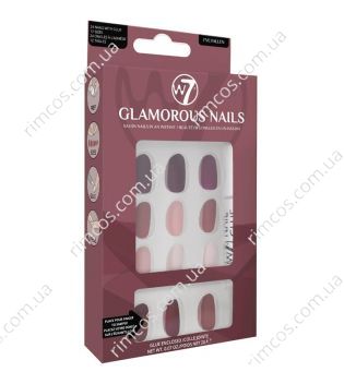 Накладные ногти с клеем W7 - Glamorous Nails Artificial Nails "I've Fallen" 16643 фото