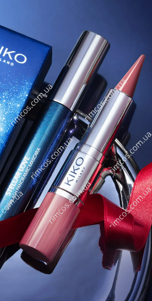 Подарунковий набір: туш, помада та блиск для губ Kiko Milano Stellar Love Night Shimmer Beauty Kit SLNSBK фото