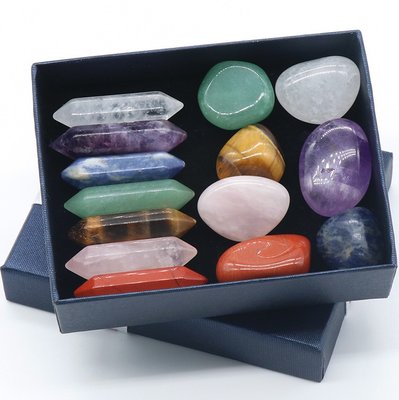 Цілюще каміння та кристали чакри у подарунковій коробці 4689 фото