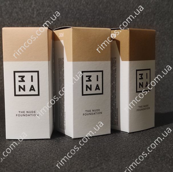 Тональний флюїд 3INA The Nude Skin Foundation 30 мл. MINA306 фото